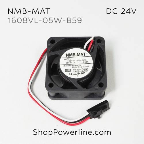 พัดลม Fan NMB-MAT (1608VL-05W-B59, A90L-0001-0528#70) DC24V 40x40x20mm 0.09A (3wire Dupont Plug)