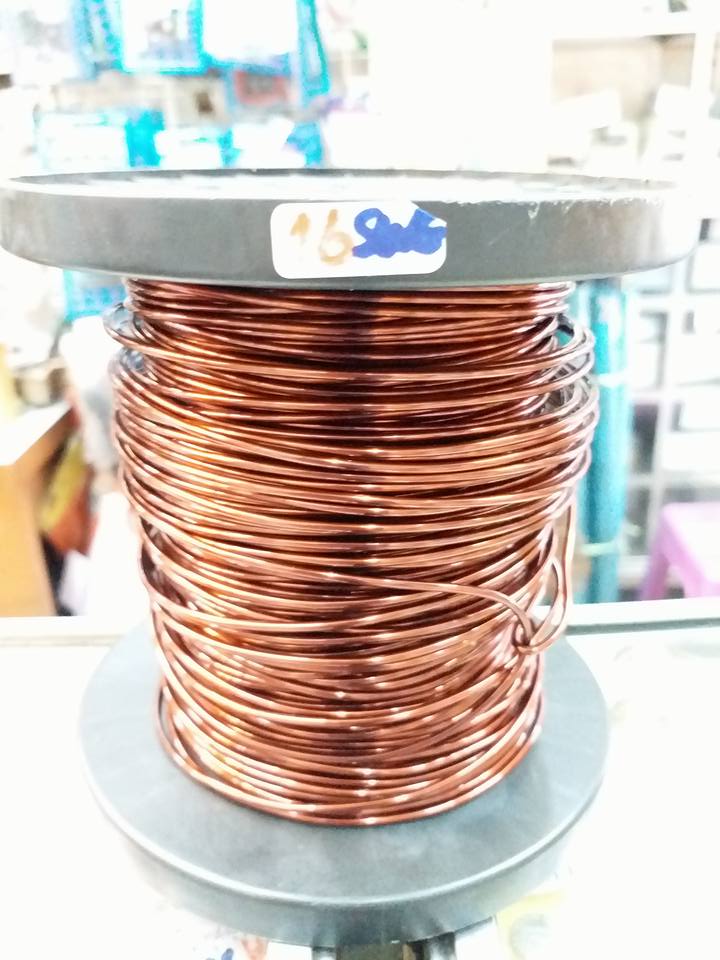 ลวดทองแดงเบอร์16SWG S.W.Gแบ่งขายเป็นเมตรลวดทองแดงอาบน้ำยาเบอรฺ์16AWG ลวดทองแดงแบ่งขายเป็นเมตรราคาเมตรล่ะ