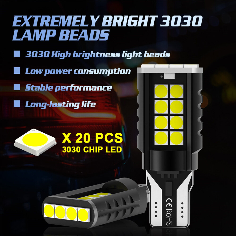 GZ ไฟถอย LED ขั้ว T15 3030LAMP BEADE 20SMD 2200LM 15W หลอดไฟถอย