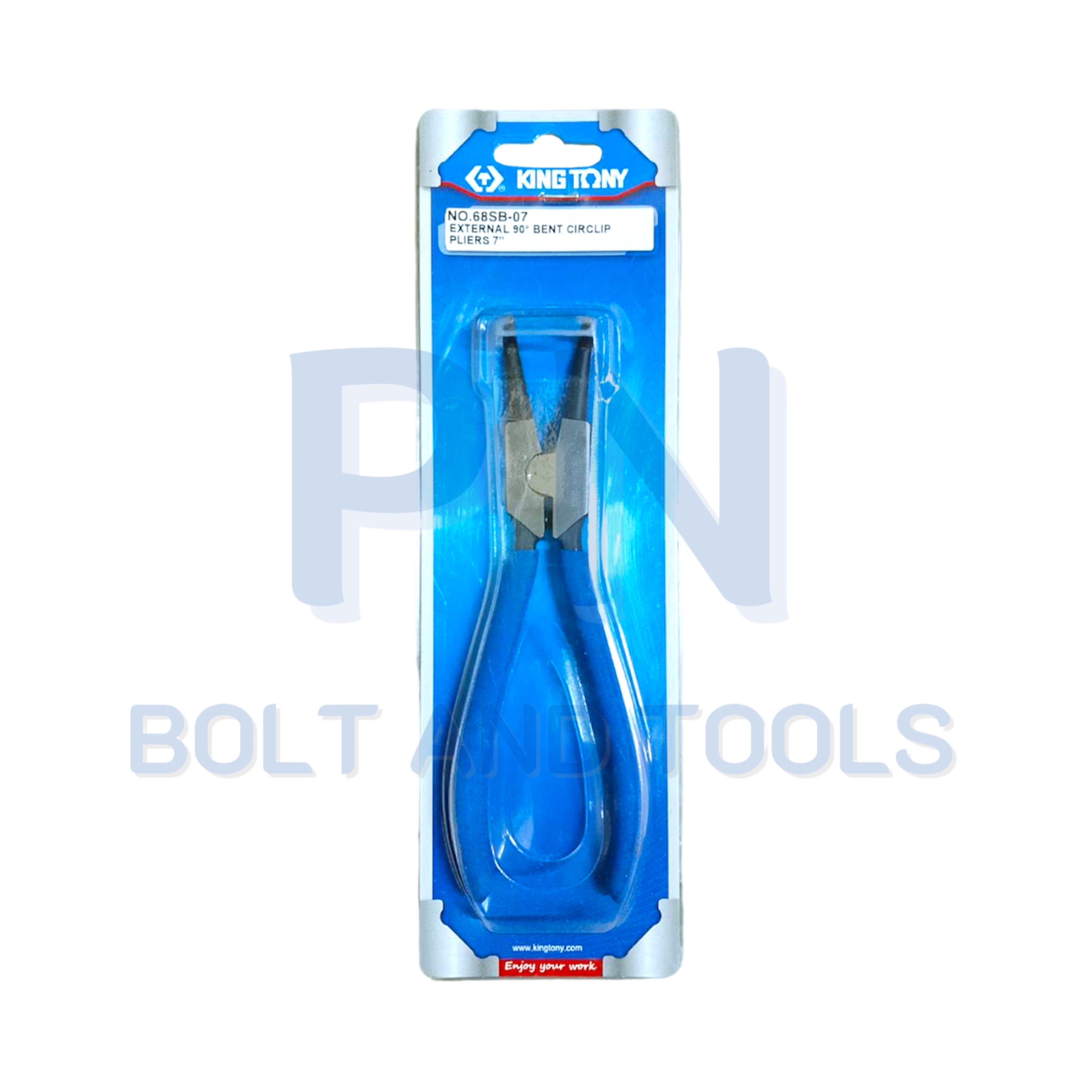 คีมถ่างแหวนปากงอ KINGTONY No.68SB Angled Pattern Circlip Pliers