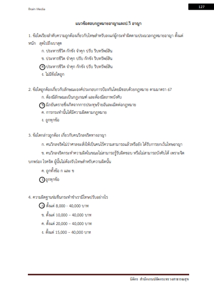 โหลดแนวข้อสอบ นิติกร สำนักงานปลัดกระทรวงสาธารณสุข