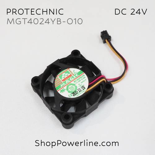 พัดลม Fan Protechnic (MGT4024YB-O10) DC24V 40x40x10mm 0.10A (3wire 4pin Black Plug)