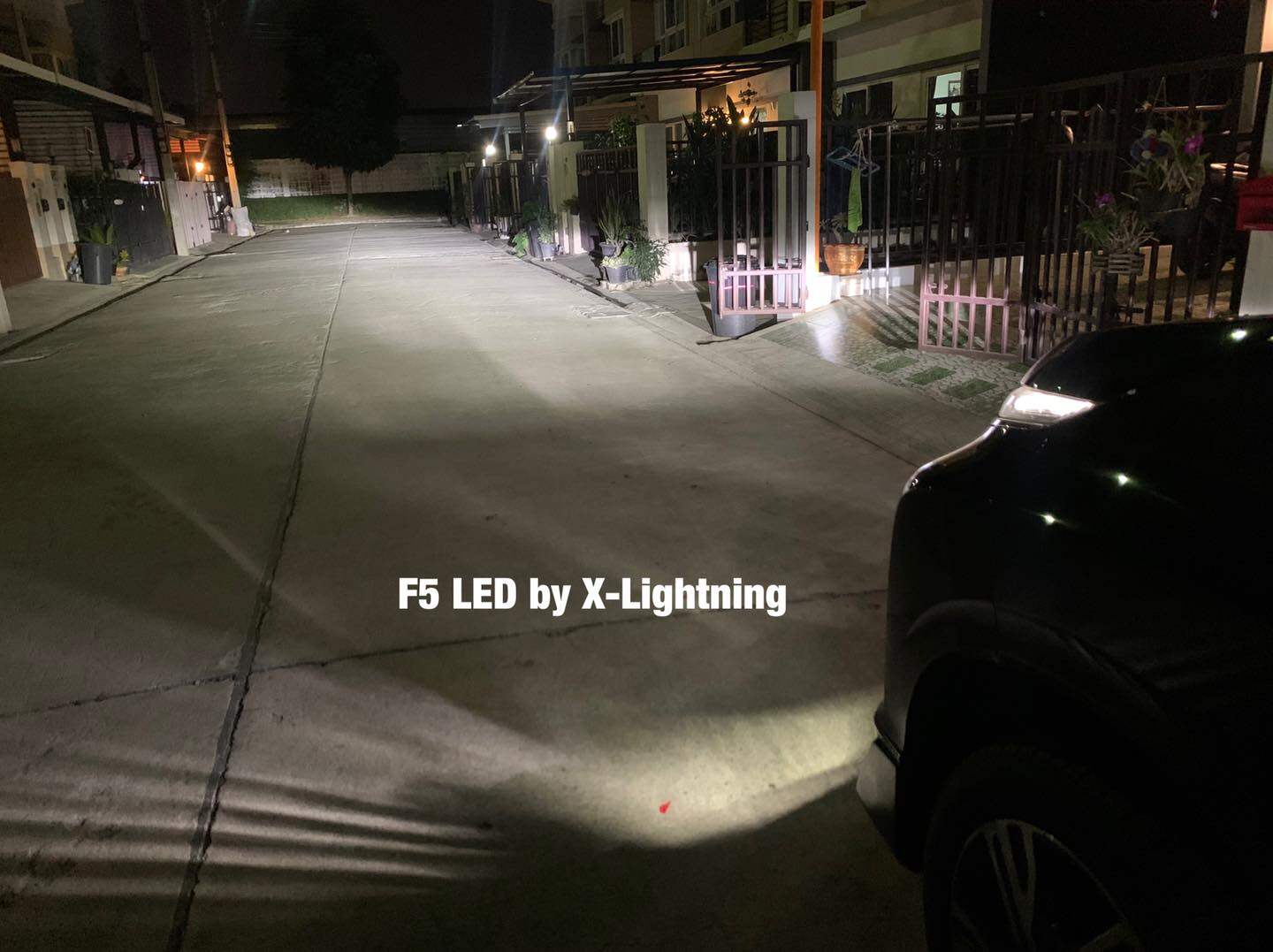 SALE หลอดไฟ LED ไฟหน้ารถยนต์ รุ่น F5 ของแท้ สว่างกว่า ทน 22000LM 110W (รับประกัน 3 เดือน) ซีนอลโรงงาน