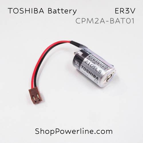 แบตเตอรี่ Battery TOSHIBA/Japan (ER3V, CPM2A-BAT01) 3.6V (Brown Short Plug)
