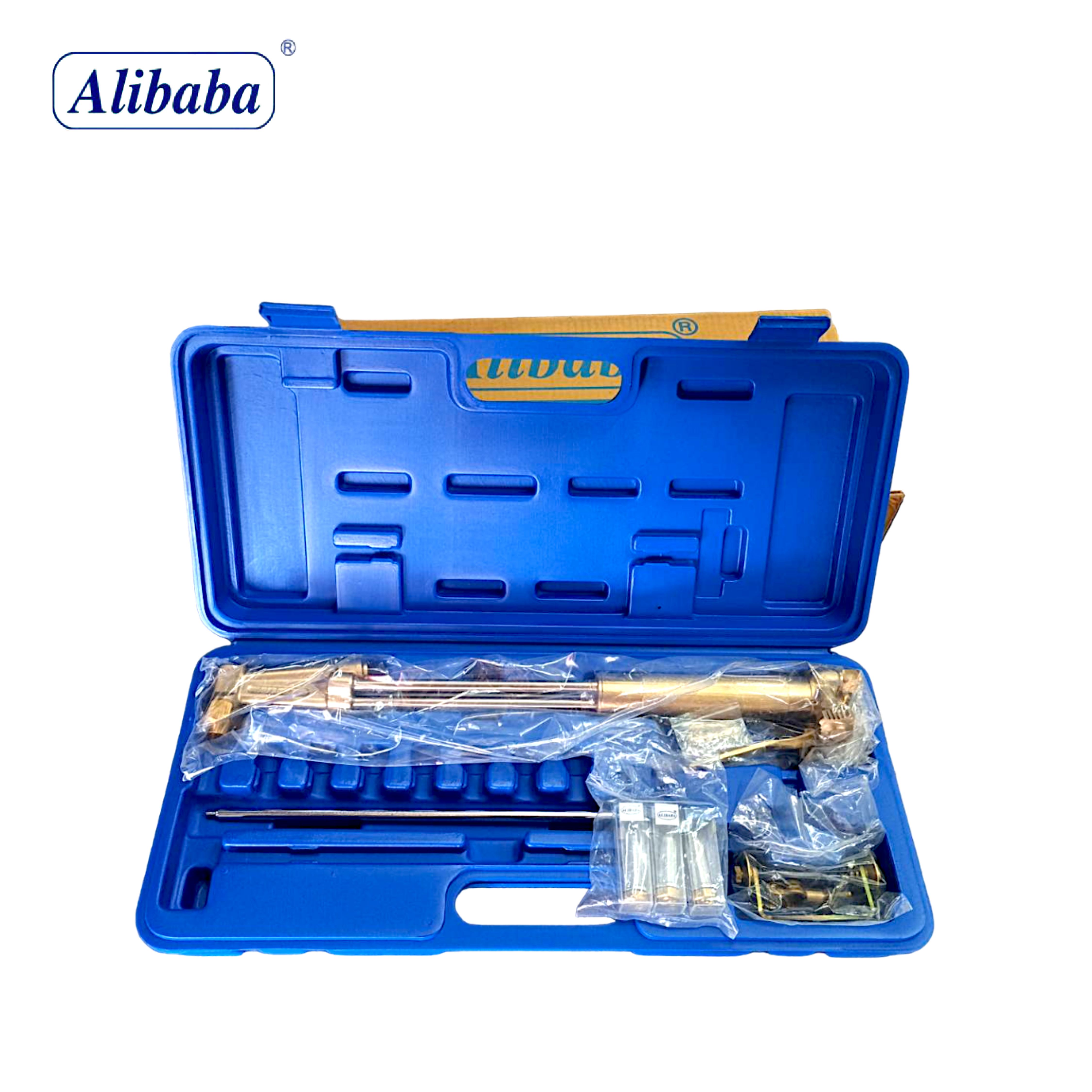 Alibaba ชุดตัดแก๊ส LPG ครบชุด รุ่น 62-3F พร้อมกล่องพลาสติก ของแท้ 100%