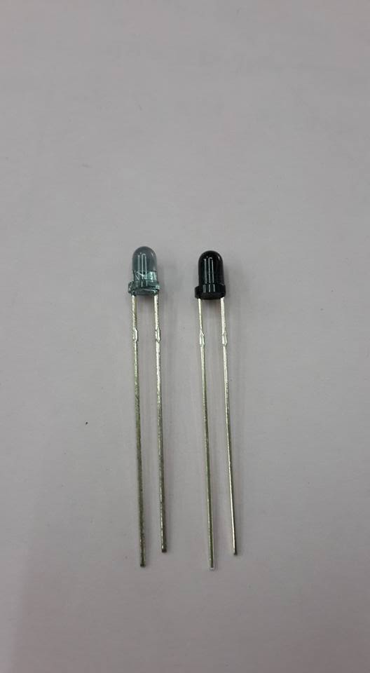 ขาย LEDอินฟาเรดรับ+ส่ง ขนาด3มม.ตัวรับอินฟาเรด ตัวส่งอินฟาเรดตัวรับตัวส่งอินฟาเรด LEDอินฟาเรดรับส่ง3มม. ขนาด3มมราคาคู่ล่ะ บาท