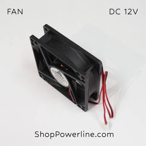 พัดลม Fan DC12V 80x80x25mm (2wire)