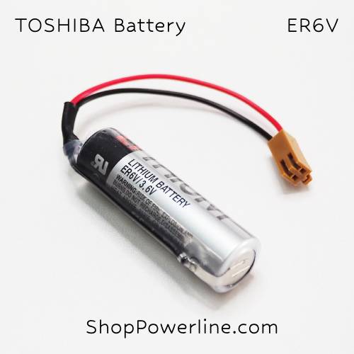 แบตเตอรี่ Battery TOSHIBA (ER6V, Mitsubishi M70) 3.6V (Brown Long Plug)