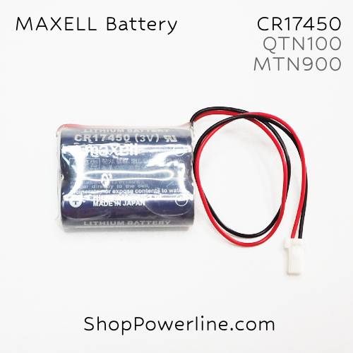 แบตเตอรี่ Battery Maxell/Japan (CR17450 x2, QTN100, MTN900) 3V (White Plug)