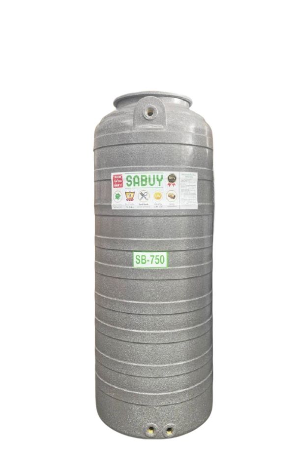 ถังเก็บน้ำบนดิน สบาย สีแกรนิต (SABUY SERIE) ขนาด 750 ลิตร แถมลูกลอย