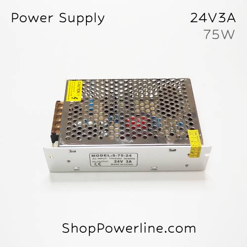 อุปกรณ์จ่ายไฟ Power Supply 24V 3A 75W