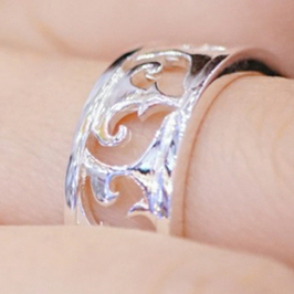 Silver ring ( RSL201 ) Z60 60 Silver 1 RSL201