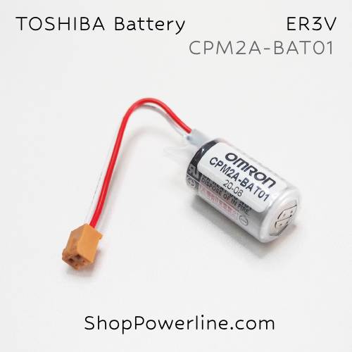 แบตเตอรี่ Battery TOSHIBA (ER3V, CPM2A-BAT01) 3.6V (Brown Short Plug)