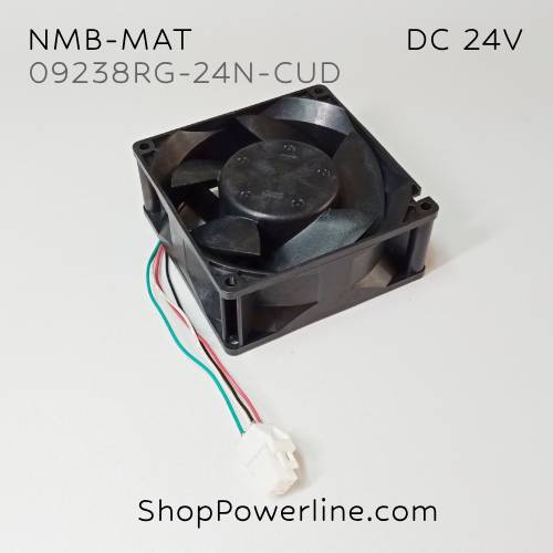 พัดลม Fan NMB-MAT (09238RG-24N-CUD) DC24V 92x92x38mm 0.93A (4wire 4pin White Plug)