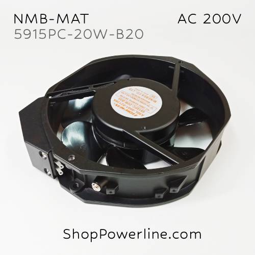 พัดลม Fan NMB-MAT (5915PC-20W-B20) AC200V 172x150x38mm 26/31W (2pin)