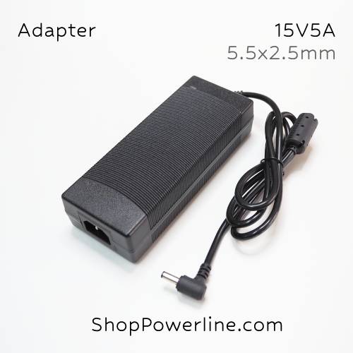 อะแดปเตอร์ Adapter 15V 5A (5.5x2.5,2.1mm)