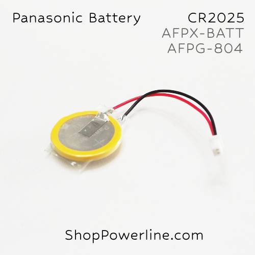 แบตเตอรี่ Battery Panasonic (CR2025, AFPG804) 3V (Square Hole Plug )