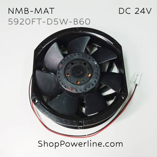 พัดลม Fan NMB-MAT (5920FT-D5W-B60) DC24V 172x150x51mm 4.8A (2wire White Plug)