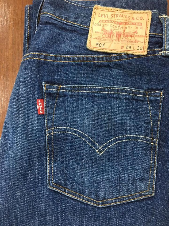 Levi's 501 ป้ายหนัง ซิงเกิ้ล Made in Mexico ปี 2011 เอว 30 ยาว 32