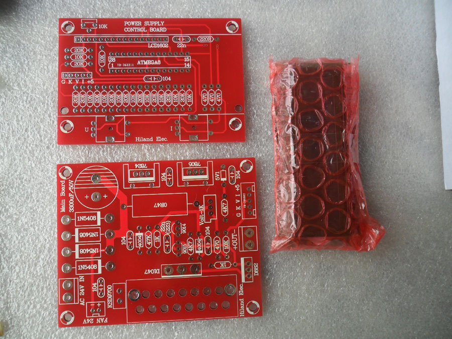ชุดคิทวงจร Regulator 0-28V 1mA-2A มีหน้าจอ ปรับค่ากระแสและแรงดันได้ (แบบยังไม่ได้บัดกรี)