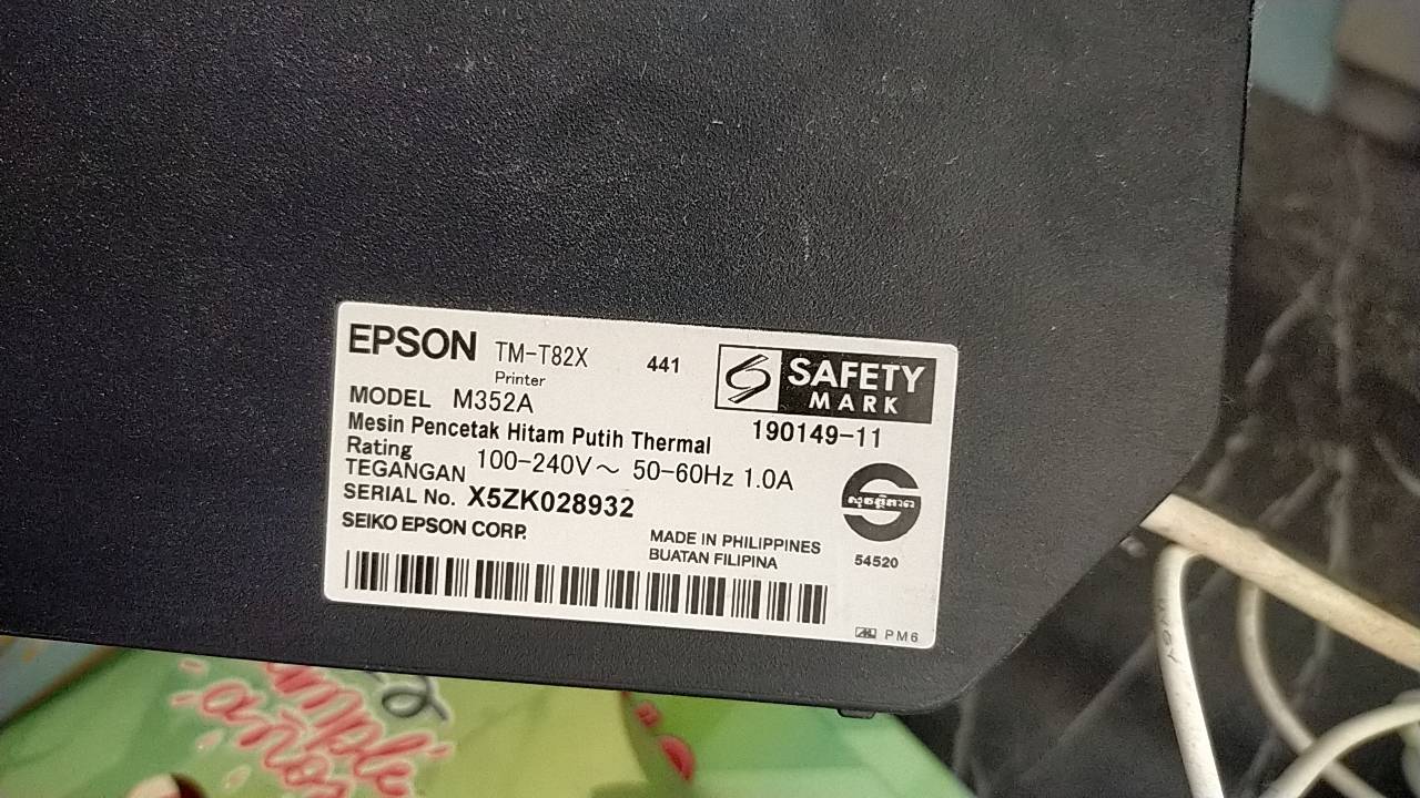 "หัวพิมพ์ความร้อนใหม่" THERMAL PRINTHEAD NEW. EPSON TM-T82X (441)
