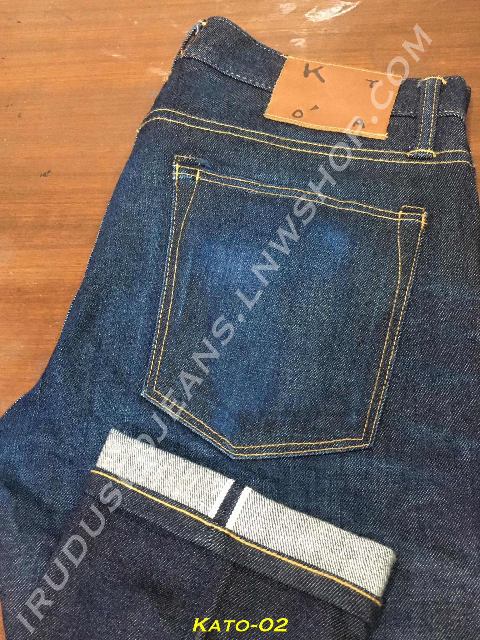 2. KATO by Hiroshi Kato Jeans - The Needle - ขาเดฟ ผ้าดิบญี่ปุ่น 10.5oz ริมแดง เอว 34 ยาว 33 Made in USA