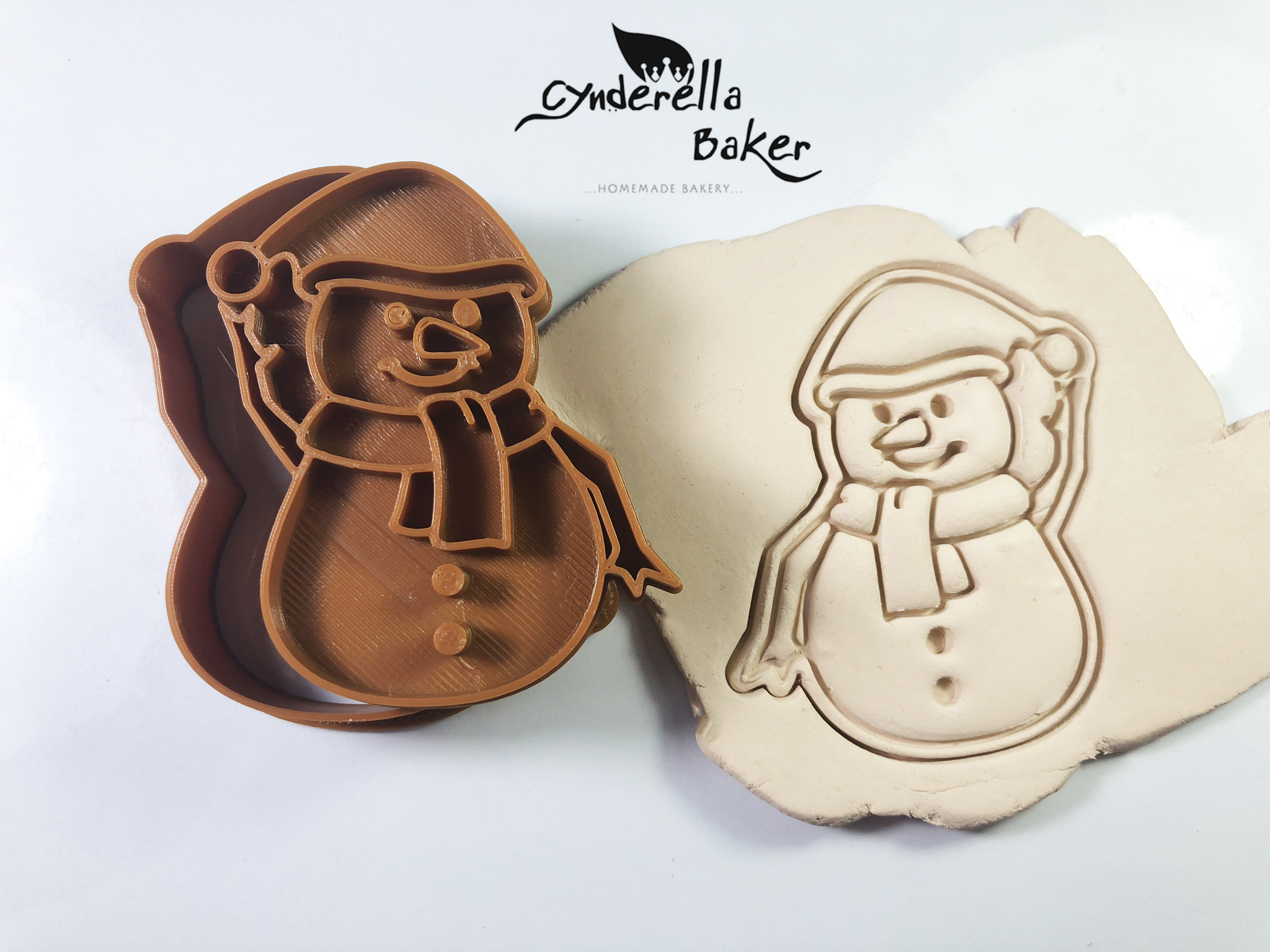 พิมพ์กดคุกกี้ ลาย Snowman 03 *ใหญ่ 6.9ซม.*