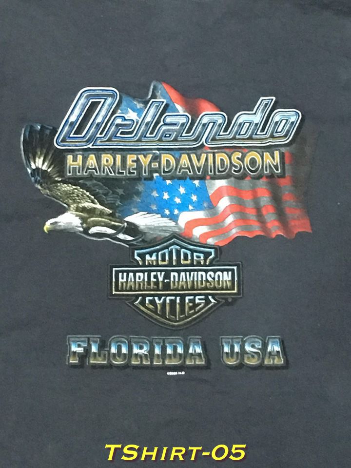 เสื้อยืด Harley Davidson Orlando Florida USA Size M อก 40 นิ้ว