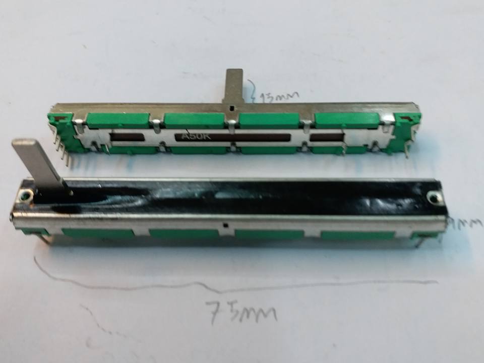 VR SLIEDโวลุ่มสไลด์ยาว7.5ซม6ขาก้านยาว1.6ซม.50KASTERIOราคาตัวล่ะยี่ห้อALPHA