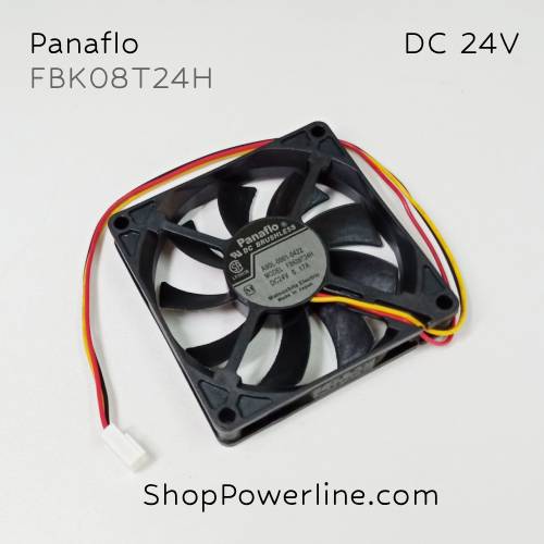 พัดลม Fan Panaflo (FBK08T24H) DC24V 80x80x15mm 0.17A (3wire White B2 Plug)