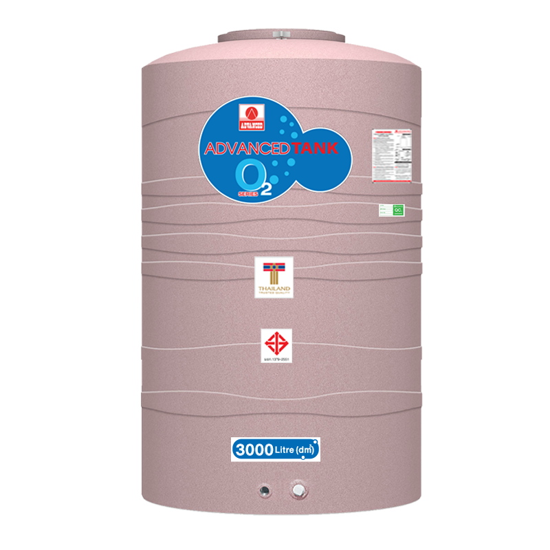 ถังเก็บน้ำบนดิน แอ็ดวานซ์ รุ่นโอทู (O2) ขนาด 3000 ลิตร ราคาถูก ส่งฟรี