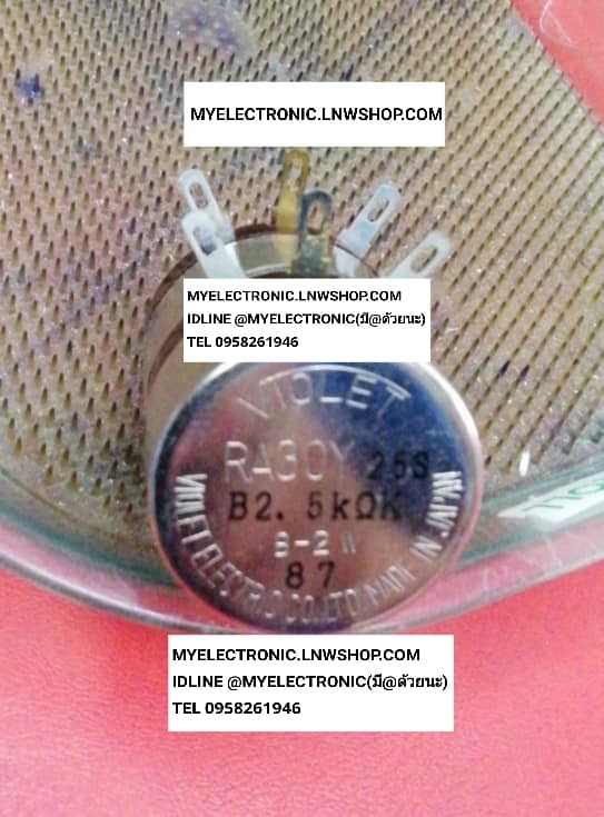 ขาย RA30Y25S 2.5K โวลุ่ม2.5K2W ยี่ห้อ VIOLET RA30Y2ชั้น โวลุ่ม2ชั้น 2WATT โวลุ่มไววาว2วัตต์ โวลุ่ม2.5K 2WATT โวลุ่ม วอลุ่ม 2.5K 2WATT แกนยาว25มม. RA30Y2ชั้น โวลุ่ม2ชั้น 2WATT โวลุ่มไววาว2วัตต์ ขนาดเส้นผ่านศูนย์กลาง ตัวถัง อ้วน 30MM. ราคา ตัวละ . . . . หน่