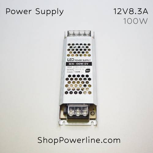 อุปกรณ์จ่ายไฟ Power Supply 12V 100W 8.3A (Slim)