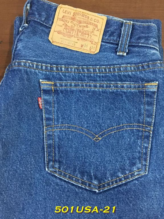 Levi's 501 เอว 34 ยาว 30 Made in USA ปี 1986