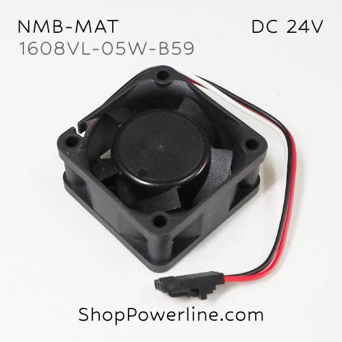 พัดลม Fan NMB-MAT (1608VL-05W-B59, A90L-0001-0528#70) DC24V 40x40x20mm 0.09A (3wire Dupont Plug)