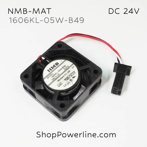 พัดลม Fan NMB-MAT (1606KL-05W-B49) DC24V 40x40x15mm 0.07A (3wire Fanuc Plug)