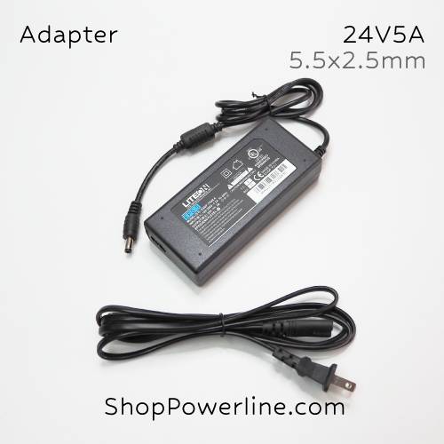 อะแดปเตอร์ Adapter 24V 5A (5.5x2.5,2.1mm)