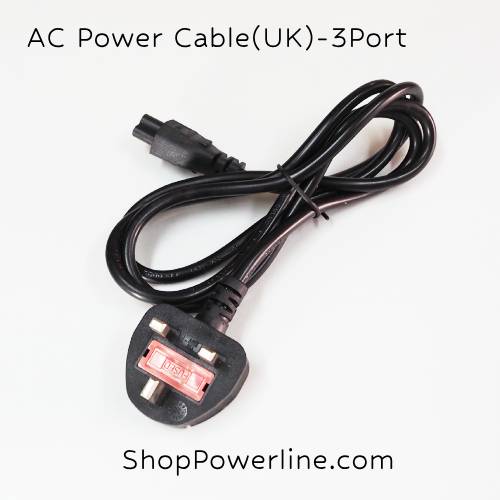 สายไฟ AC Power Cable/Fuse(UK) - 3Port Notebook (0.75mm)(1.8m)