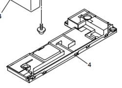 "ผ้าซับหมึก" INK ABS BOX FILM ASSY B17 BROTHER MFC-J2330dw "ตำแหน่งที่ 4"