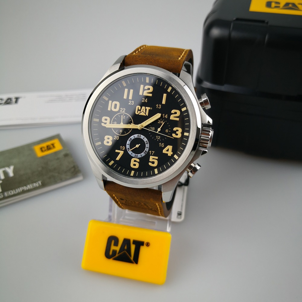 CAT WATCHES OPERATOR MULTI BROWN LEATHER รุ่น PU.149.35.114
