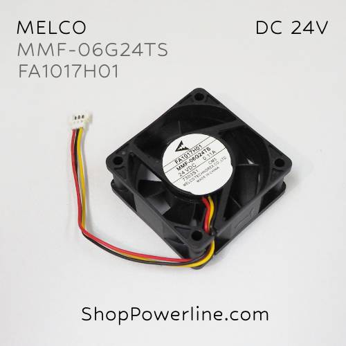พัดลม Fan MELCO (MMF-06G24TS CM3, FA1017H01) DC24V 60x60x25mm 0.11A (3wire White C3 Plug)
