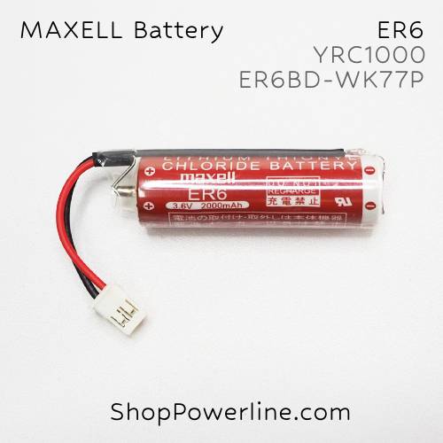แบตเตอรี่ Battery Maxell/Japan (ER6, ER6BD_WK77P) 3.6V (White Plug)