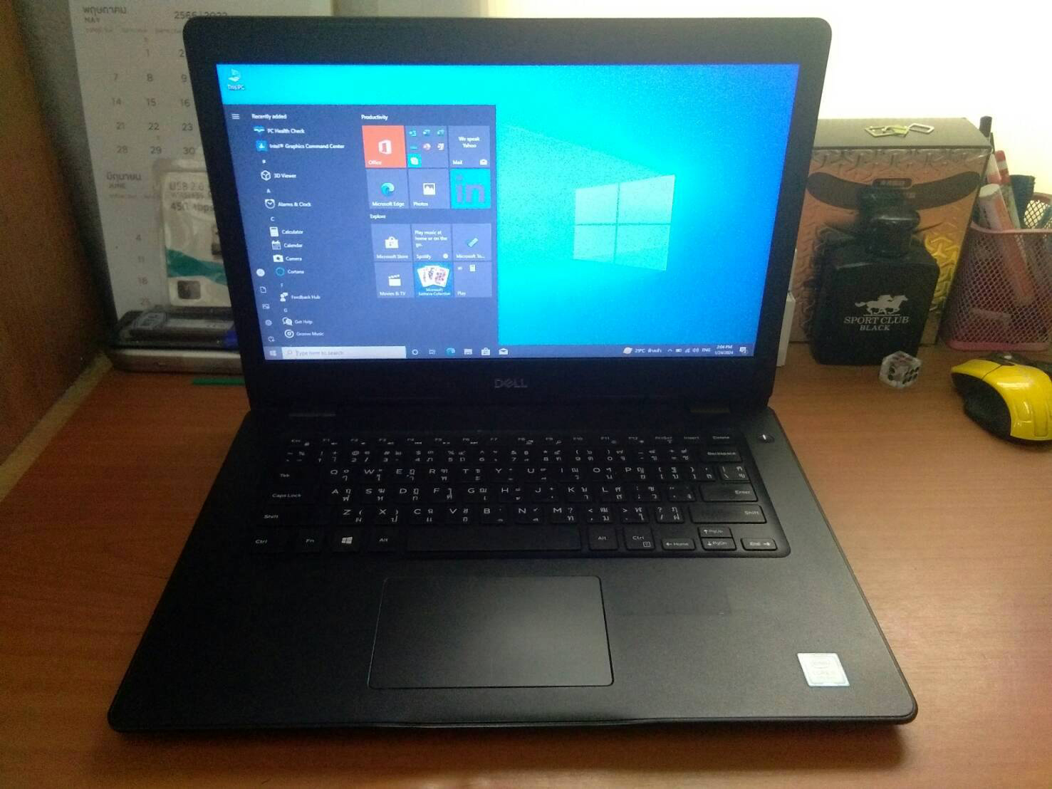 Dell Latitude 3490 Core i5-8250U 4C8T การ์ดจอ UHD Graphics 620 แรม DDR4 8GB SSD120GB ดูหนังฟังเพลง ยูทูปHD งานออนไลน์