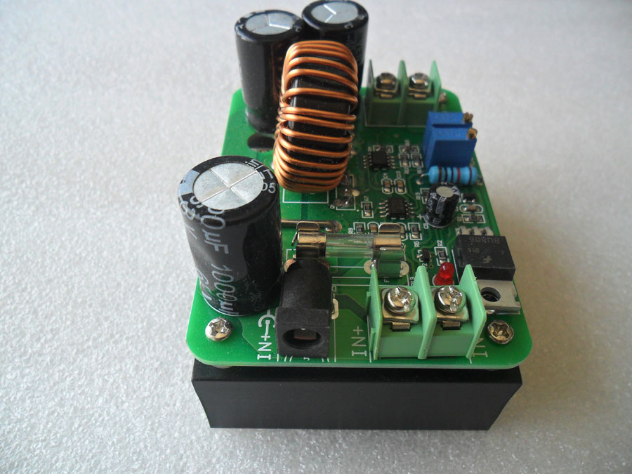 วงจรแปลงไฟขึ้น DC - DC ปรับไฟออกได้ 12-80 โวลต์