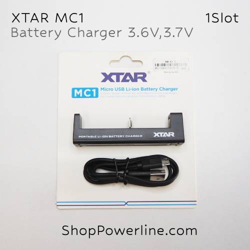เครื่องชาร์จแบตเตอรี่ Charger 3.6V,3.7V XTAR (MC1) (1slot)