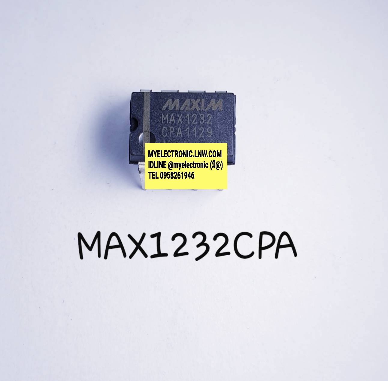 MAX1232CPAยี่ห้อMAXIMตัวถังDIP8ขาราคาตัวละบาท