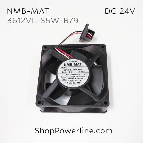 พัดลม Fan NMB-MAT (3612VL-S5W-B79, A90L-0001-0577) DC24V 92x92x32mm 0.35A (3wire Fanuc Special Plug)