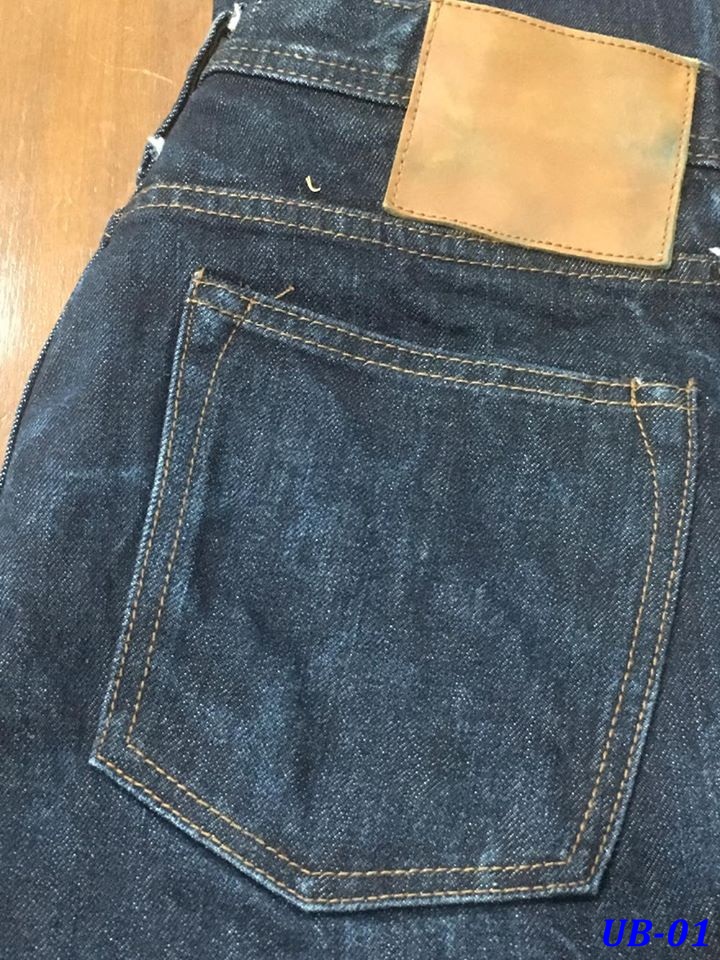 Unbranded UB101 Skinny Fit 14.5oz Indigo Selvedge เย็บซิงเกิ้ล ผ้าริมน้ำเงิน ทรงกระบอกเล็ก เอว 30 ยาว 33