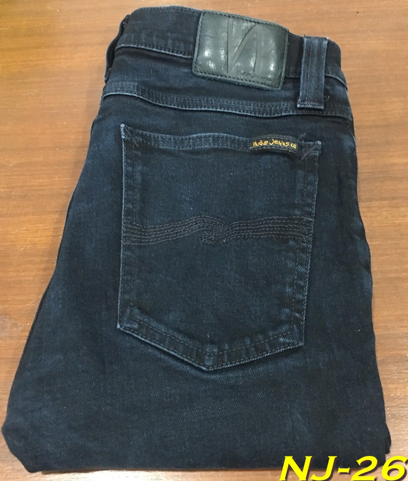 NJ-26 Nudie Jeans มือสอง High Kai Org. Black Black เอว 30 ยาว 32