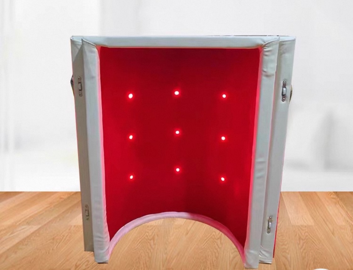 ตู้อบตัวโดมอินฟาเรด พร้อมแสงสีแดง และแผ่นร้อนด้านล่าง โดมอินฟาเรทซาวน่า อบด้วยเครื่องอินฟาเรท